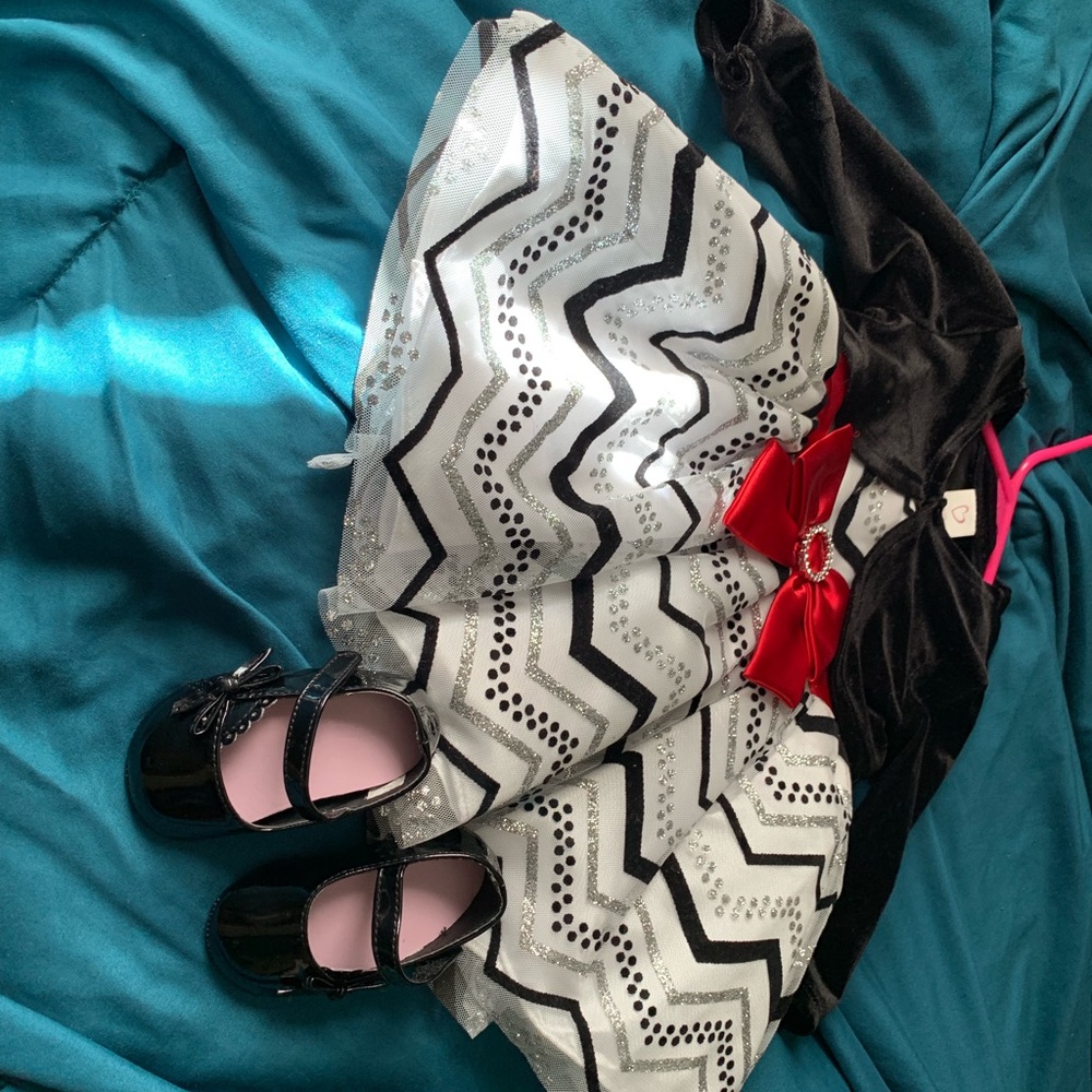 12m dress and shoes